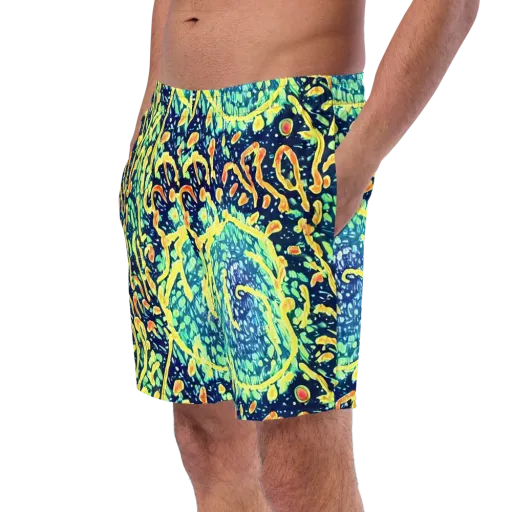 Vortex Glow on a Swim Trunks
