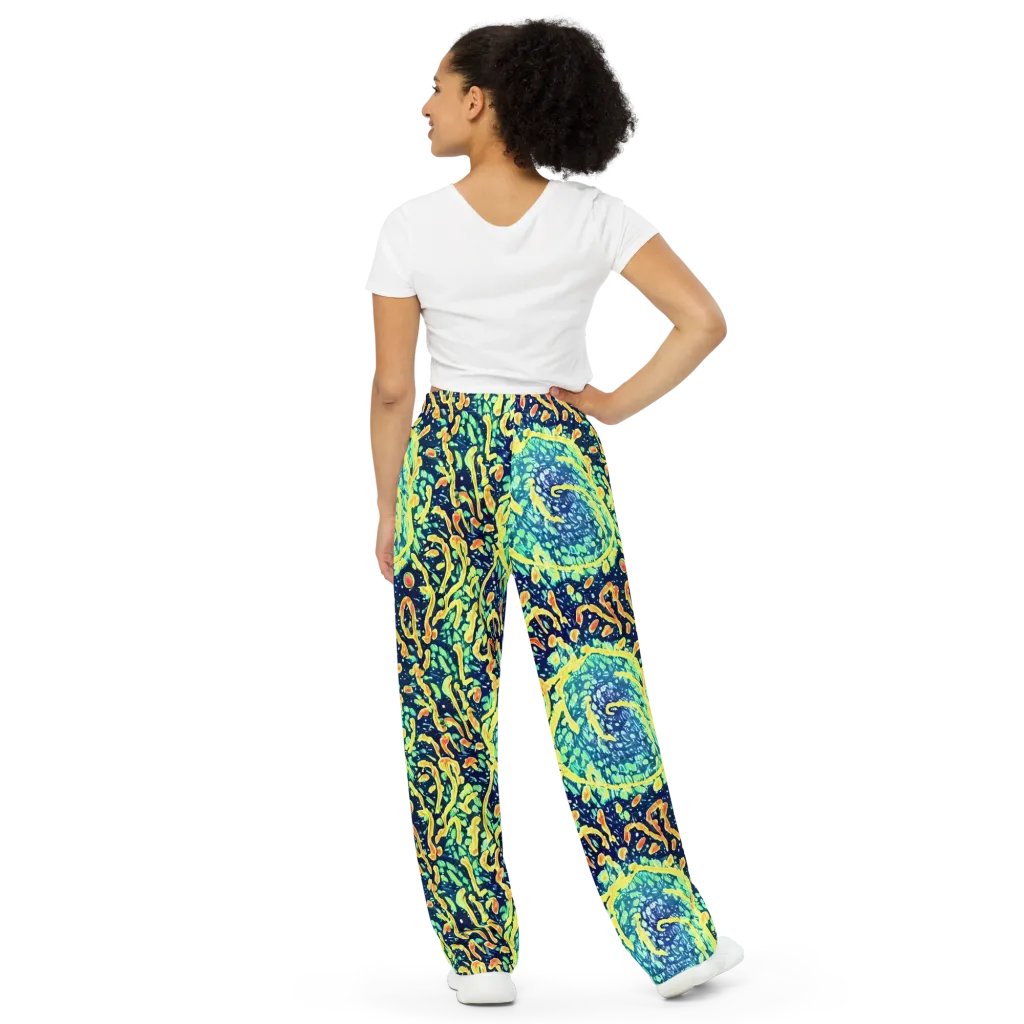 Vortex Glow on Wide-Leg Pants — Back