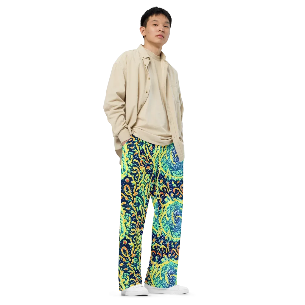 Vortex Glow on Wide-Leg Pants — Right Front