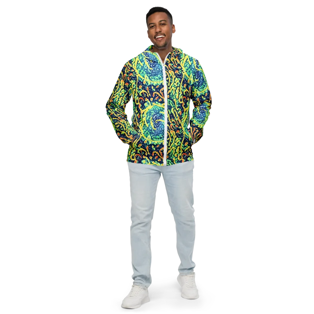 Vortex Glow on Men's Windbreaker — Front