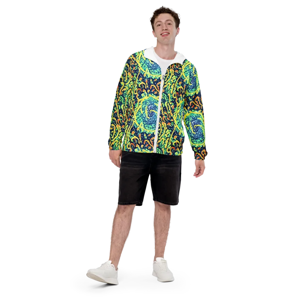 Vortex Glow on Men's Windbreaker — Front