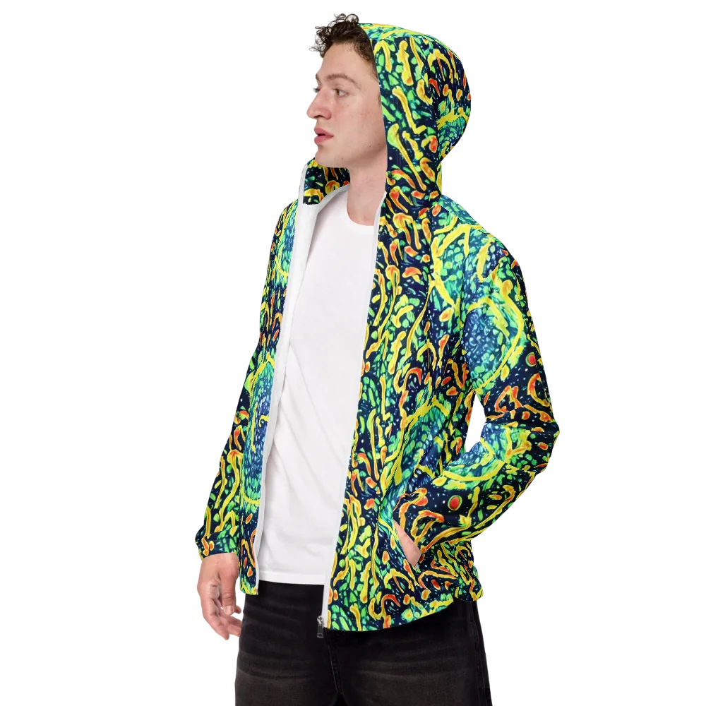 Vortex Glow on Men's Windbreaker — Left Front