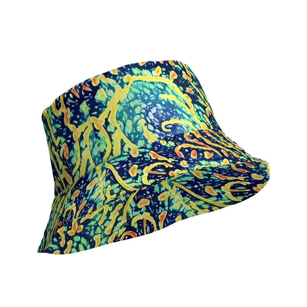 Vortex Glow on Reversible Bucket Hat — Product details Outside