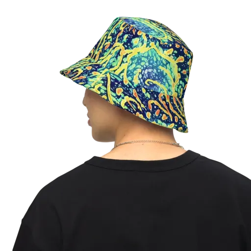 Vortex Glow on a Reversible Bucket Hat
