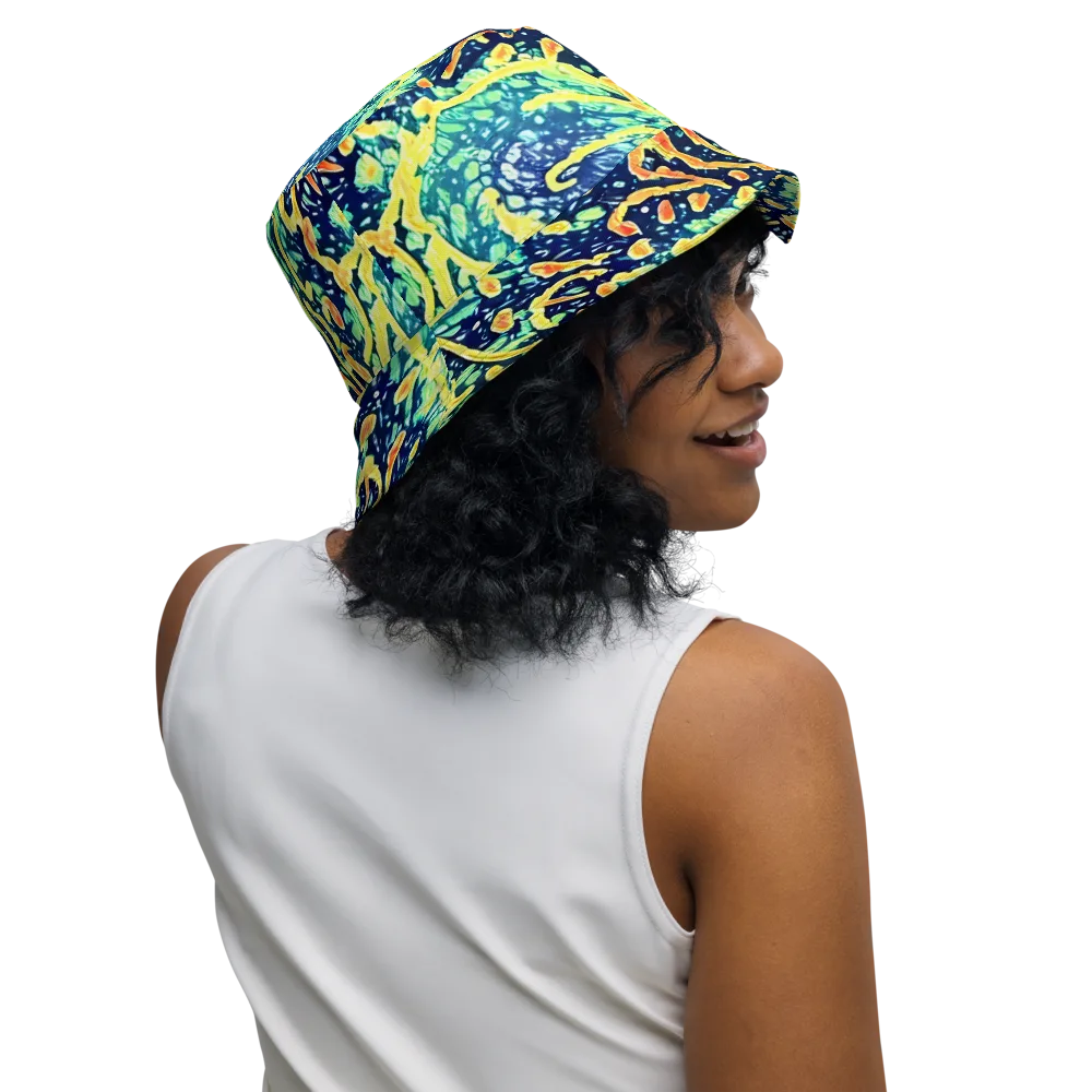 Vortex Glow on Reversible Bucket Hat — Right Outside