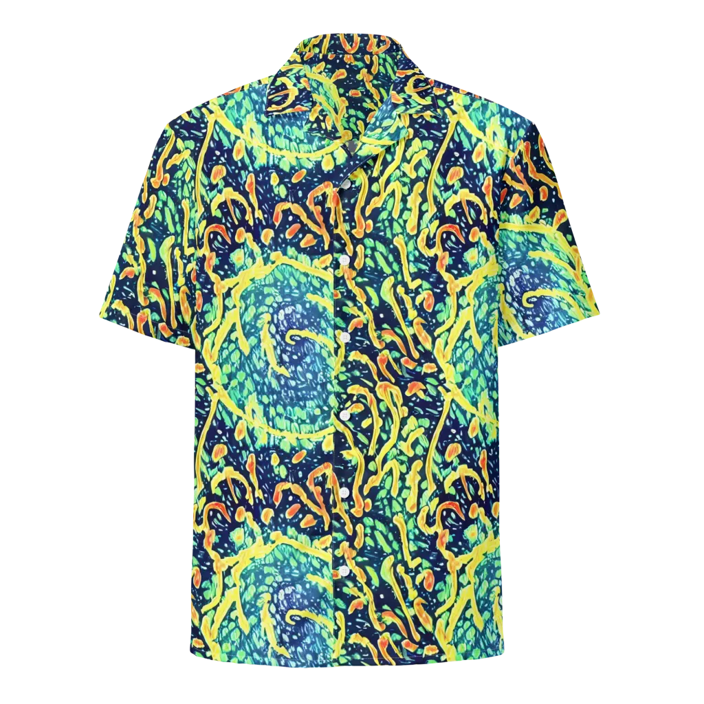 Vortex Glow on Button Shirt — Front