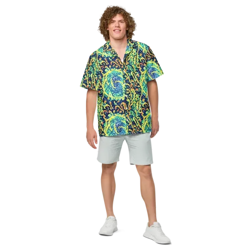 Vortex Glow on a Button Shirt