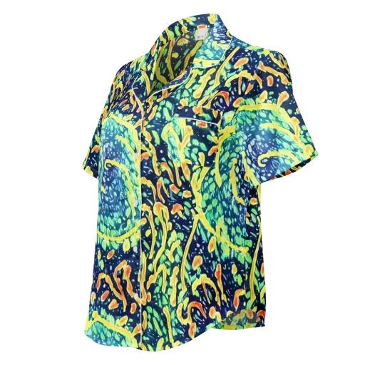 Vortex Glow on a Women's Short Sleeve Pajama Top