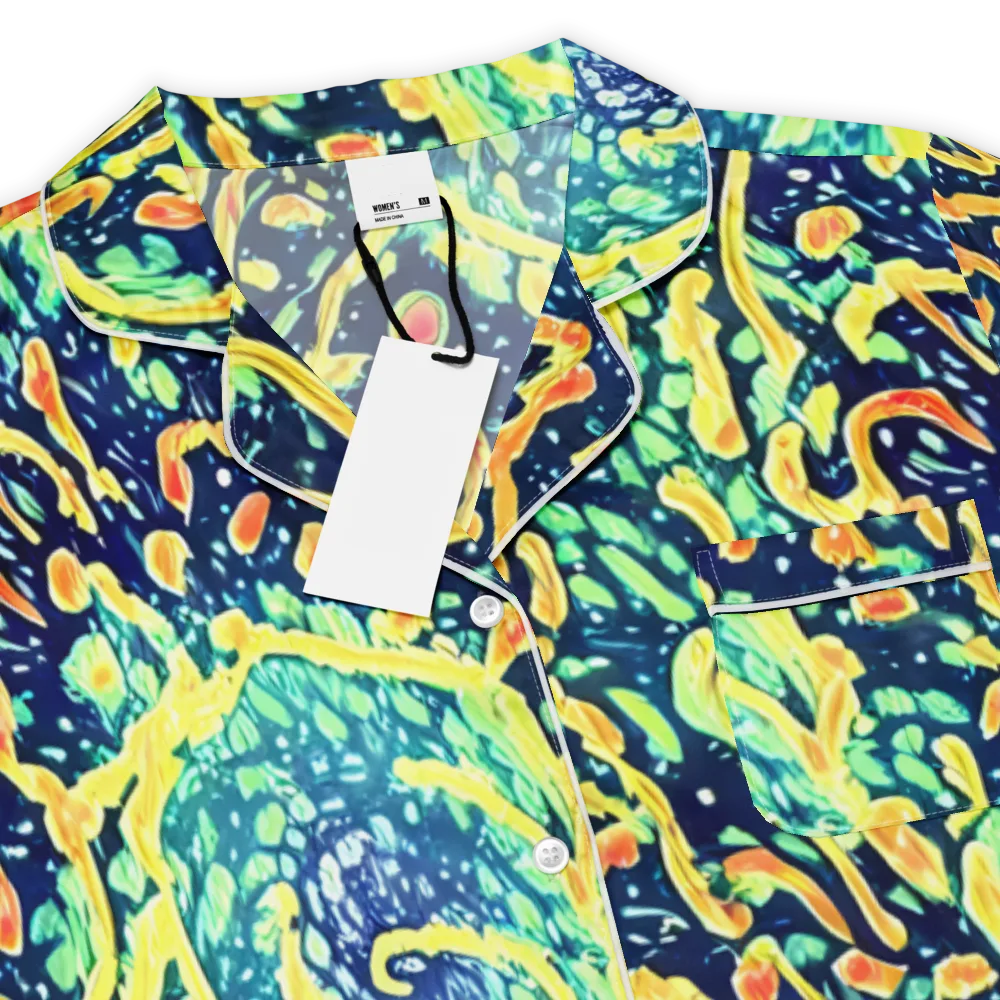 Vortex Glow on Women's Short Sleeve Pajama Top — Product details