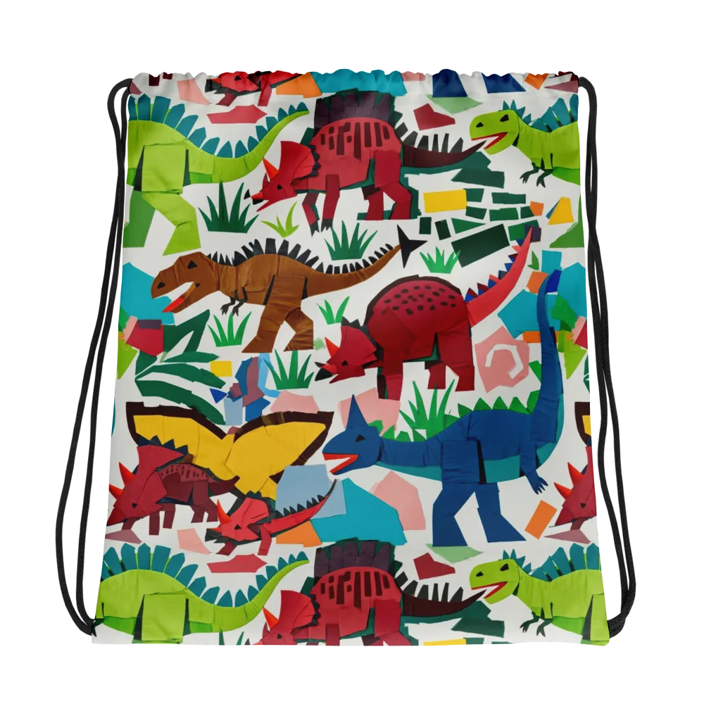 Prehistoric Parade on Drawstring Bag — Photo