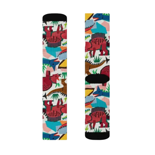 Prehistoric Parade on a Socks