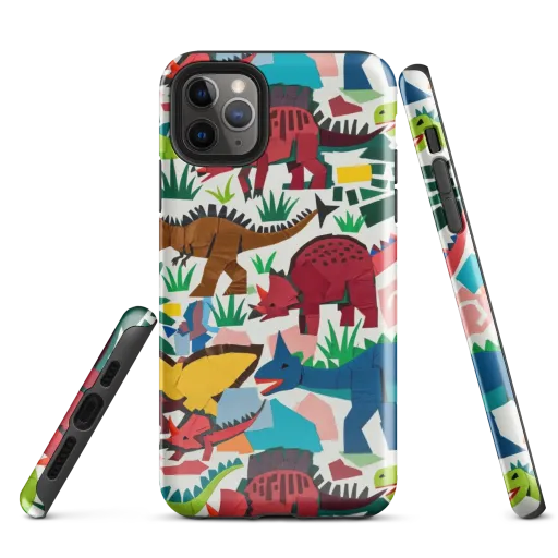 Prehistoric Parade on a Tough Case for iPhone®