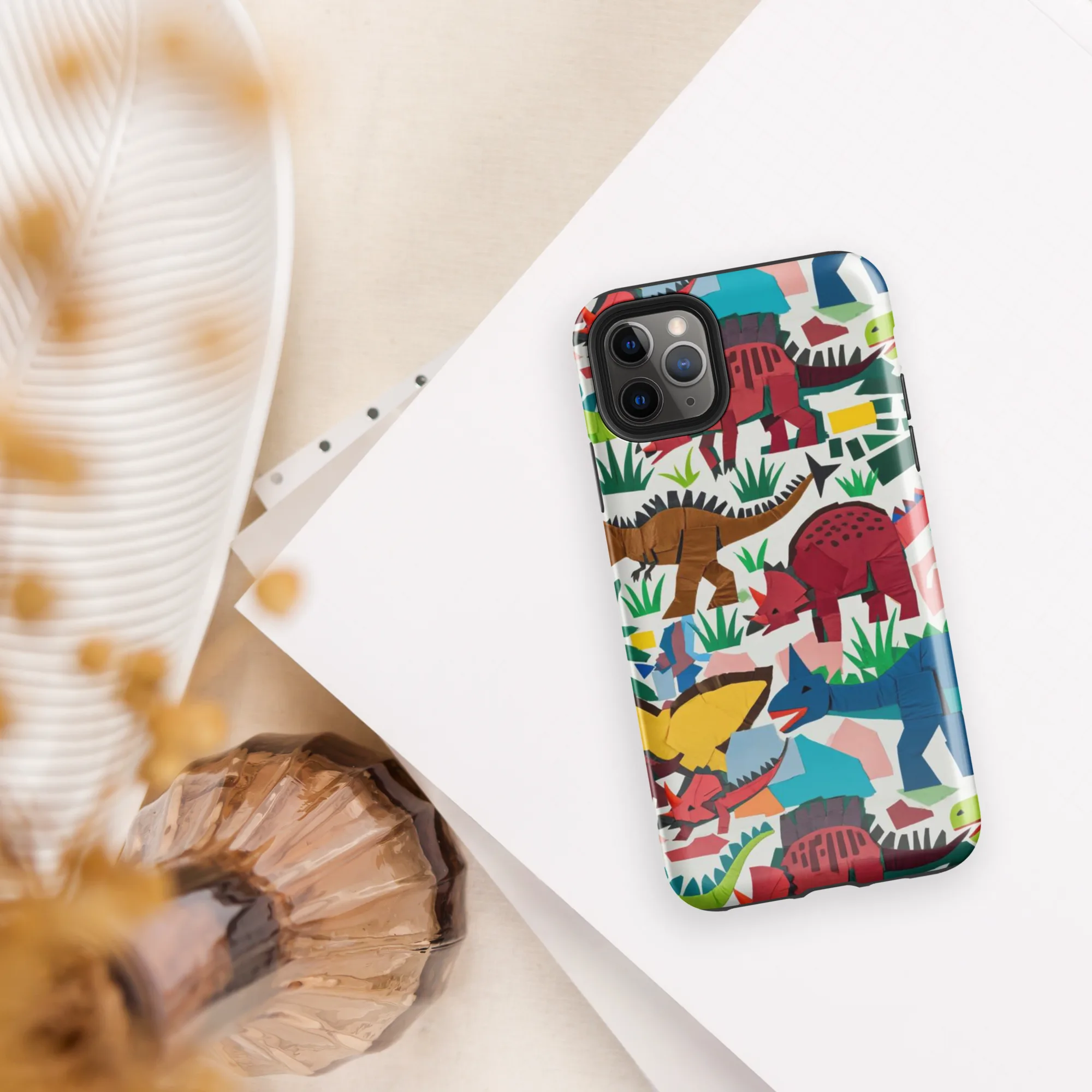 Prehistoric Parade on Tough Case for iPhone® — Front