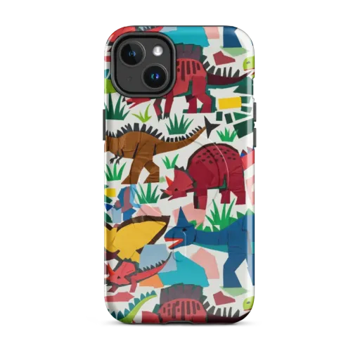 Prehistoric Parade on a MagSafe Tough Case for iPhone®