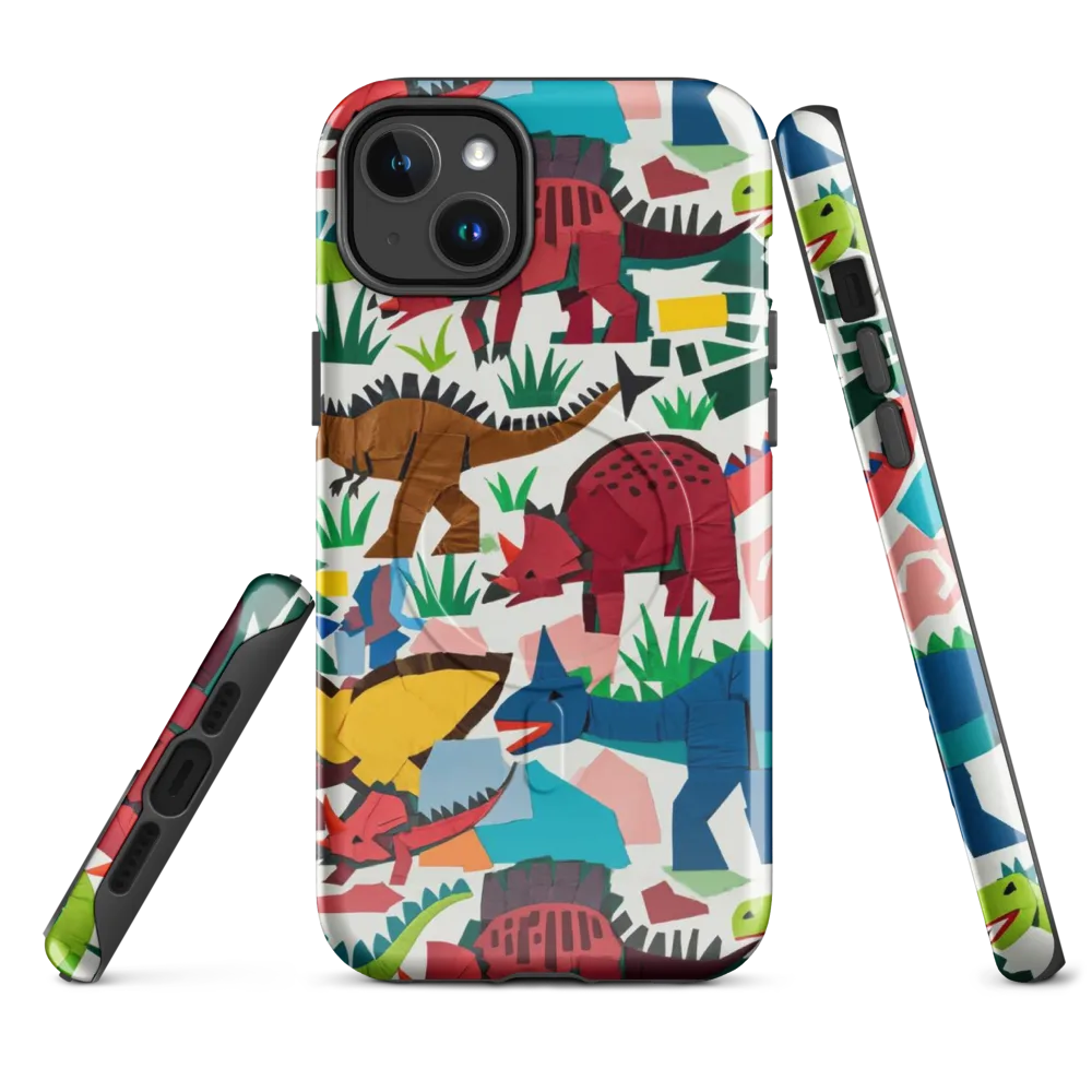 Prehistoric Parade on MagSafe Tough Case for iPhone® — Front