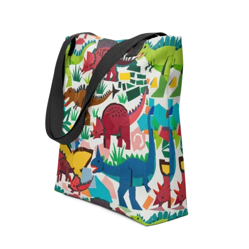 Prehistoric Parade on a Tote Bag