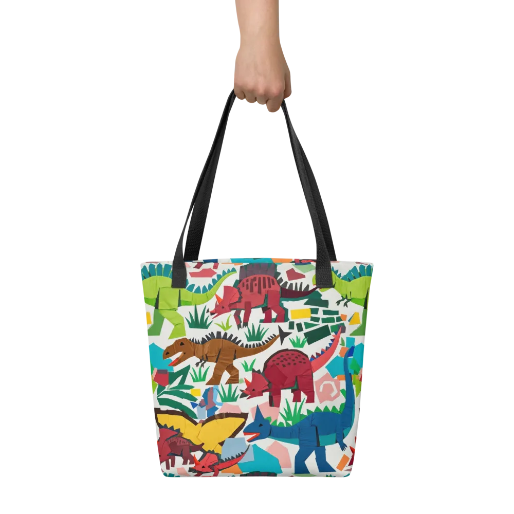 Prehistoric Parade on Tote Bag — Front