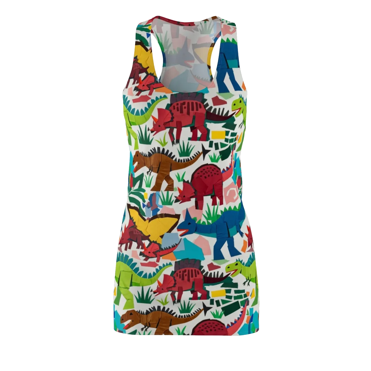 Prehistoric Parade on Racerback Dress — Front