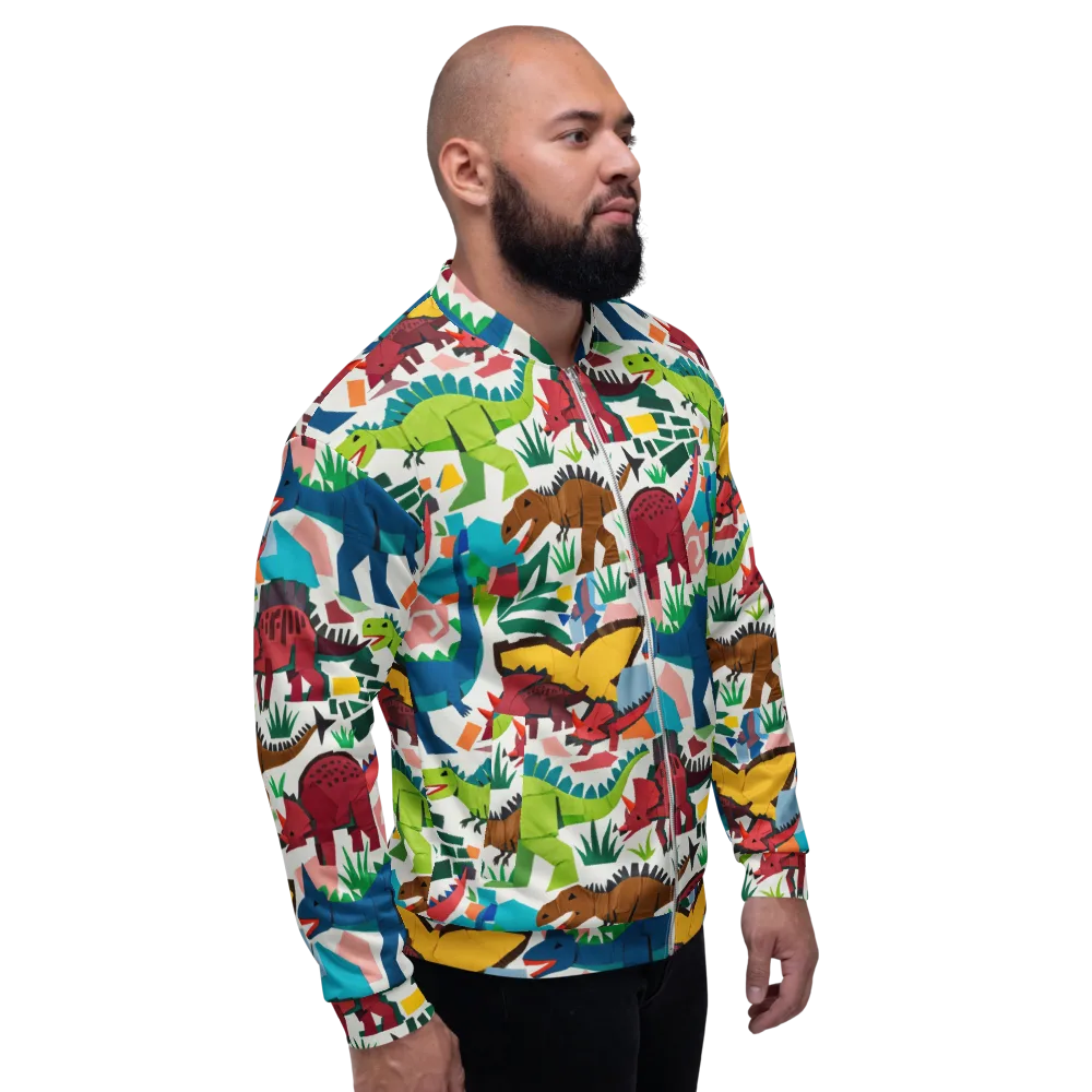Prehistoric Parade on Bomber Jacket — Right