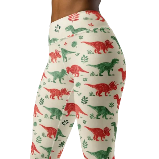 Fern And Fossil on a Yoga Leggings