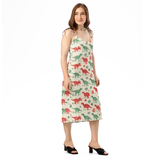 Fern And Fossil on a Slip Dress