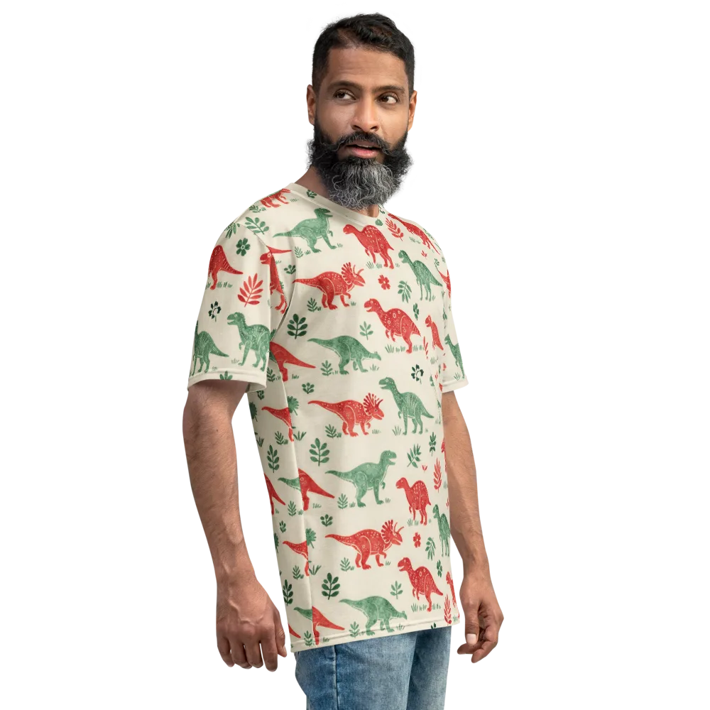 Fern And Fossil on Men's Crew Neck T-Shirt — Right