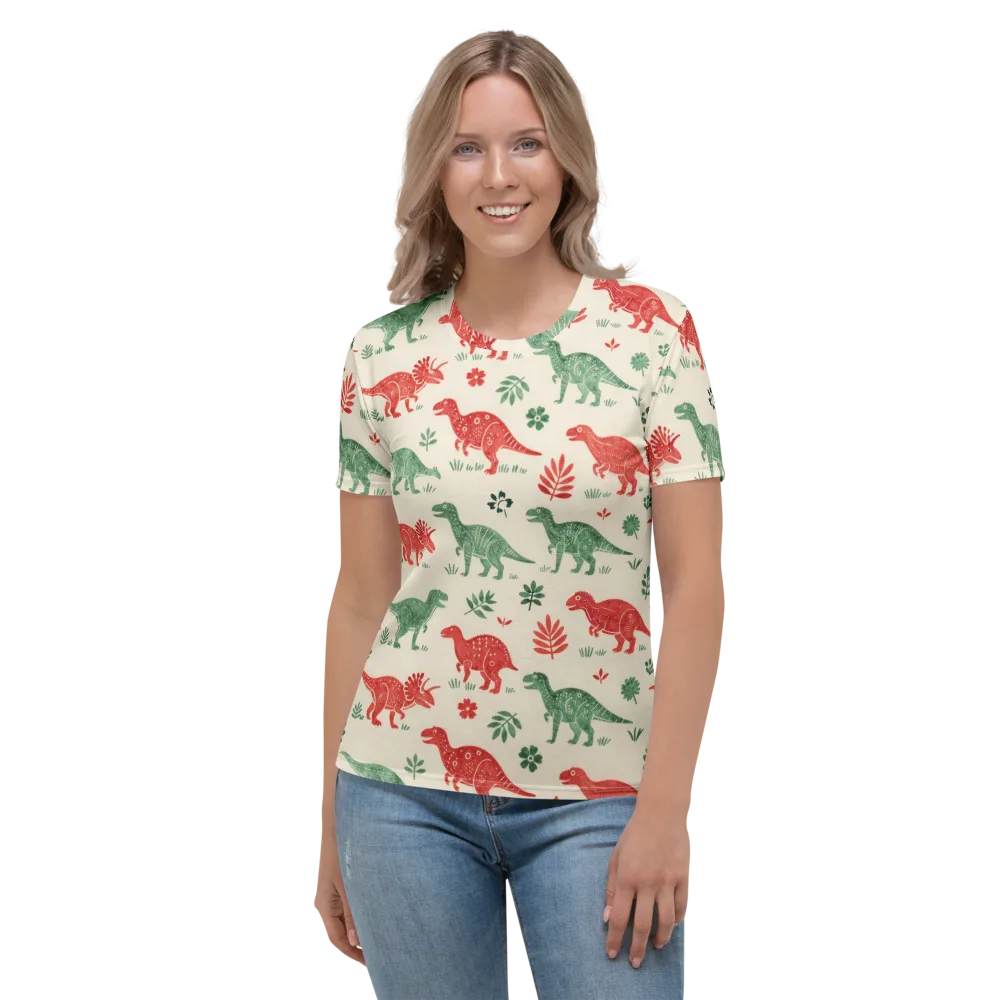 Fern And Fossil on Women's Crew Neck T-Shirt — Front