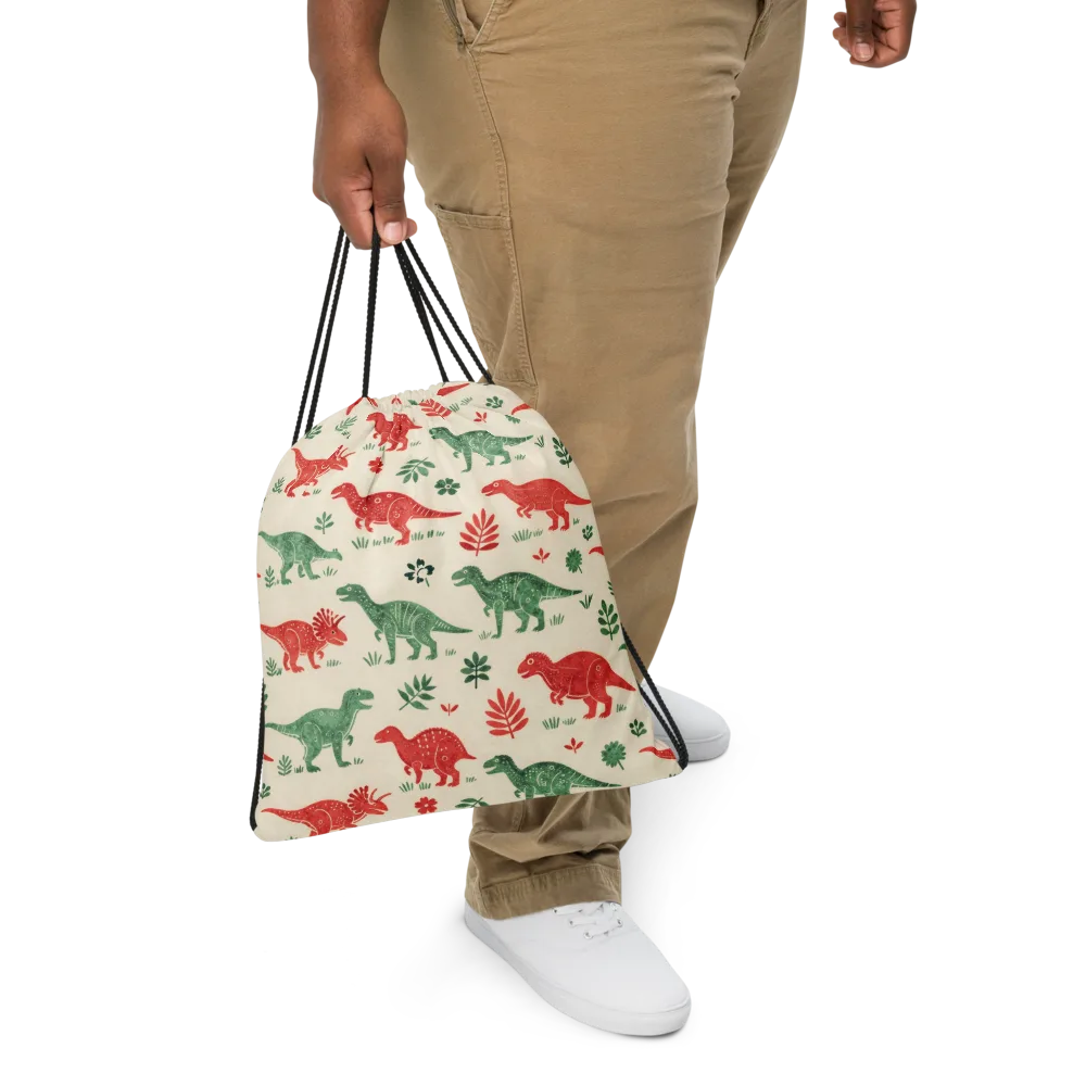 Fern And Fossil on Drawstring Bag — Front
