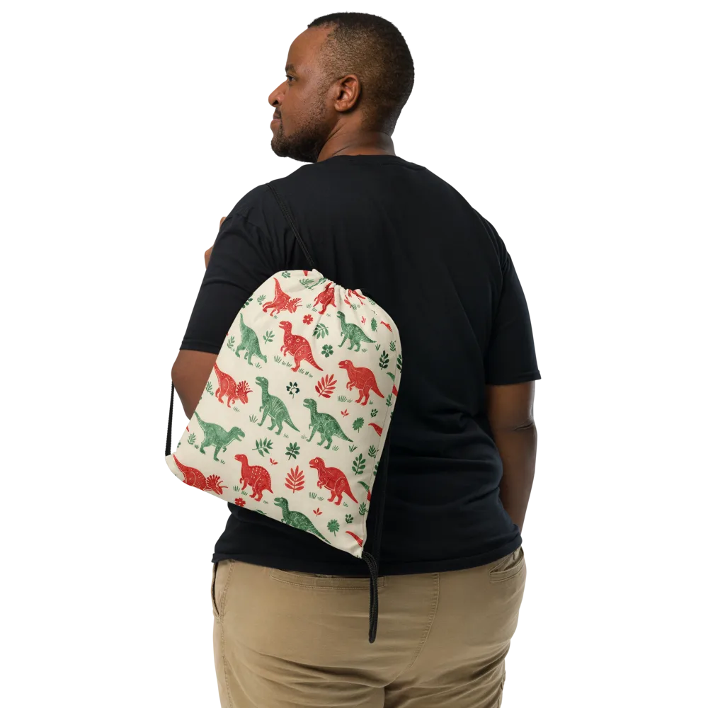 Fern And Fossil on Drawstring Bag — Front