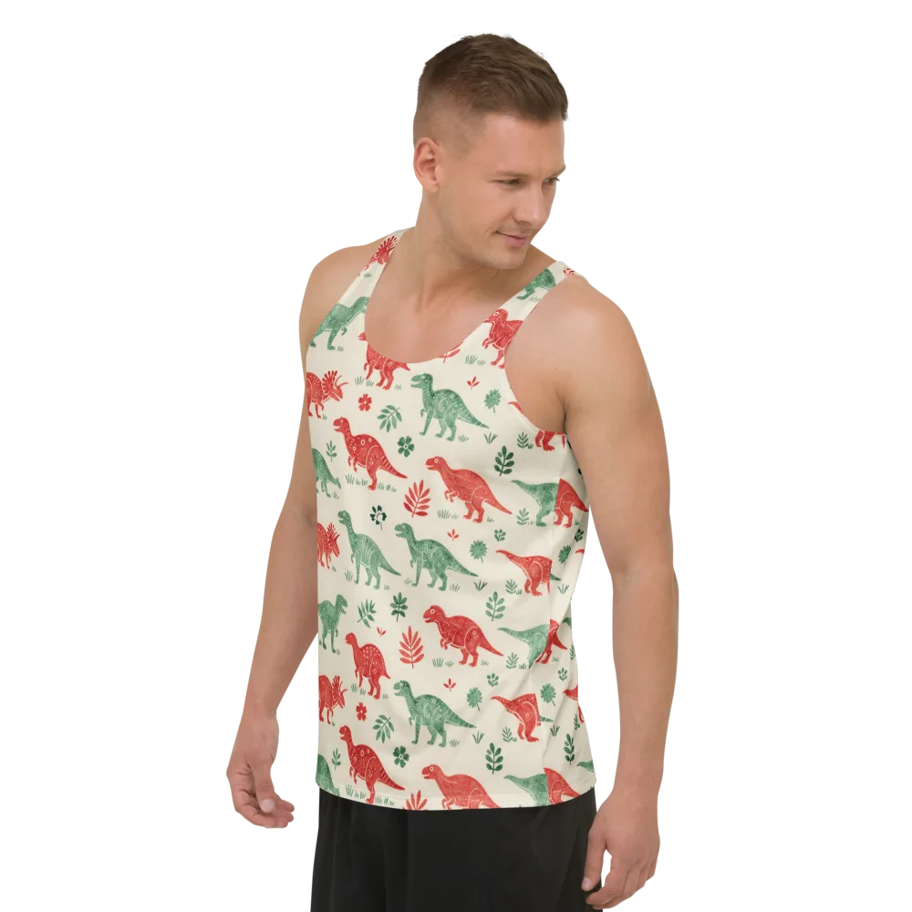 Fern And Fossil on Men's Tank Top — Left Front
