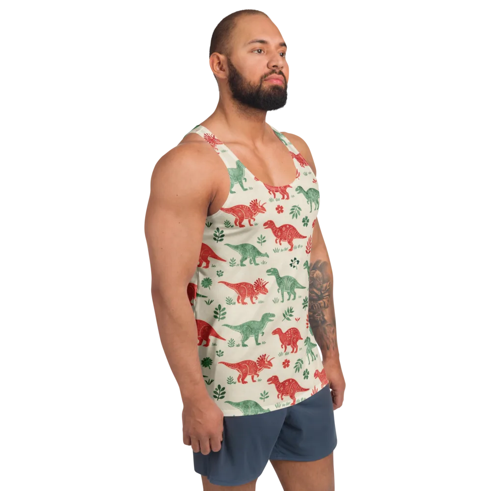 Fern And Fossil on Men's Tank Top — Right Front