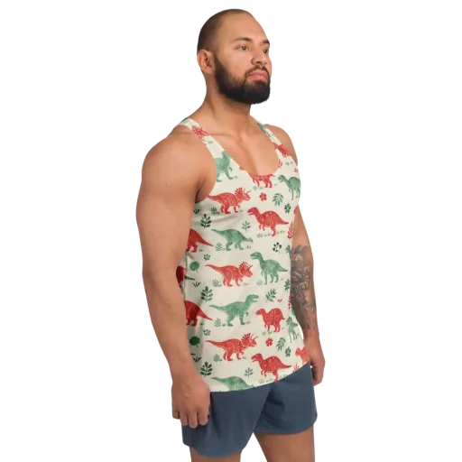 Fern And Fossil on a Men's Tank Top