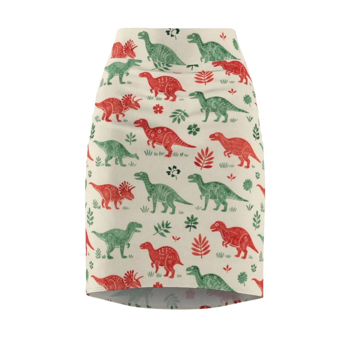 Fern And Fossil on Pencil Skirt — Front