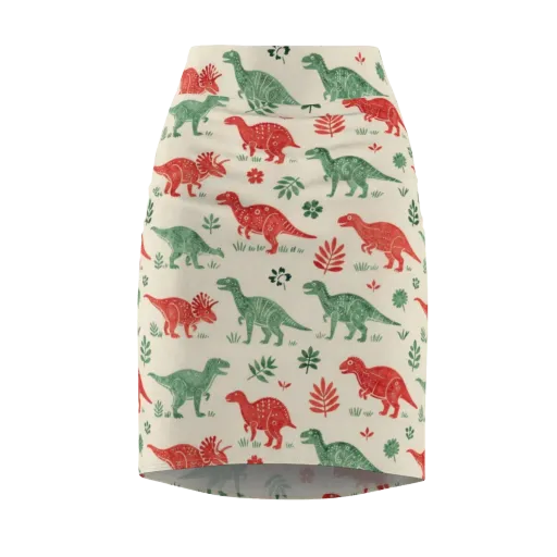 Fern And Fossil on a Pencil Skirt