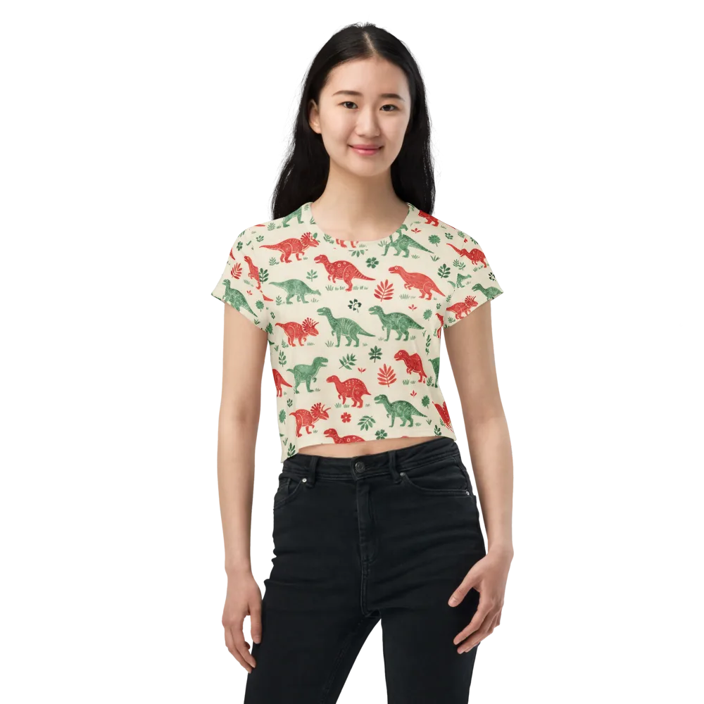 Fern And Fossil on Crop Tee — Front