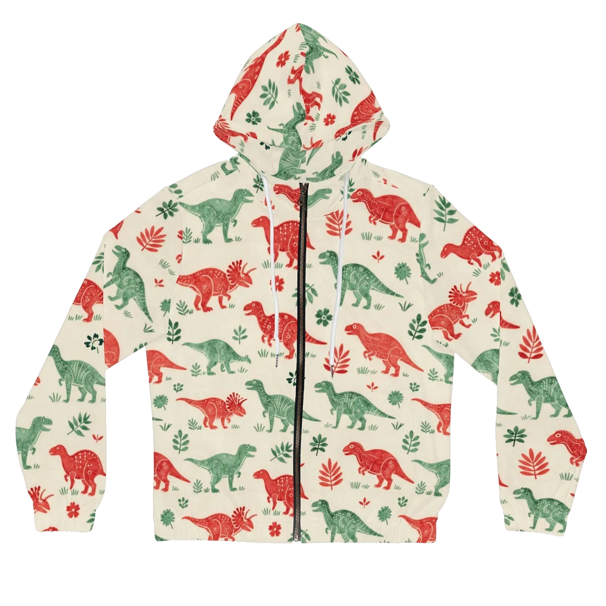 Fern And Fossil on Women's Full-Zip Hoodie — Front