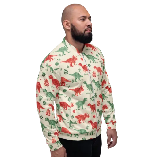 Fern And Fossil on a Bomber Jacket