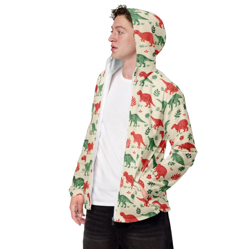 Fern And Fossil on Men's Windbreaker — Left Front