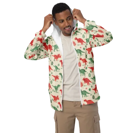 Fern And Fossil on a Men's Windbreaker
