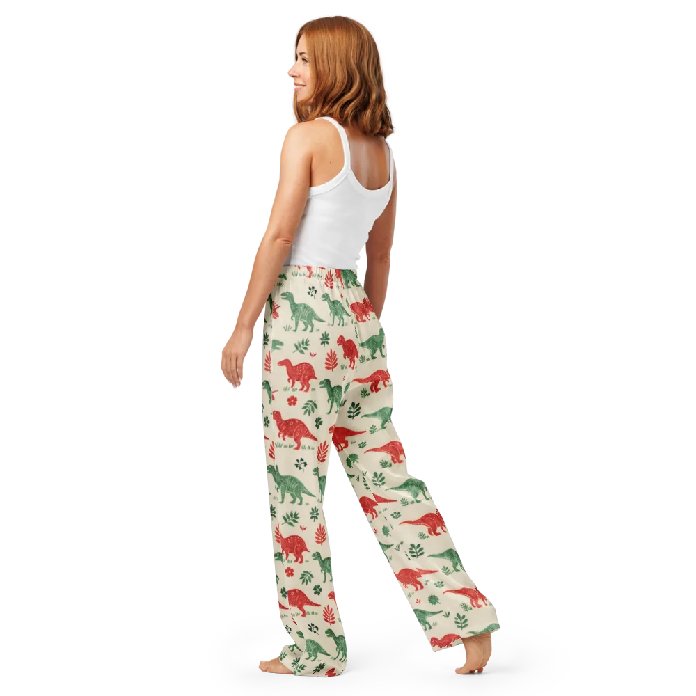 Fern And Fossil on Women's Pajama Pants — Back