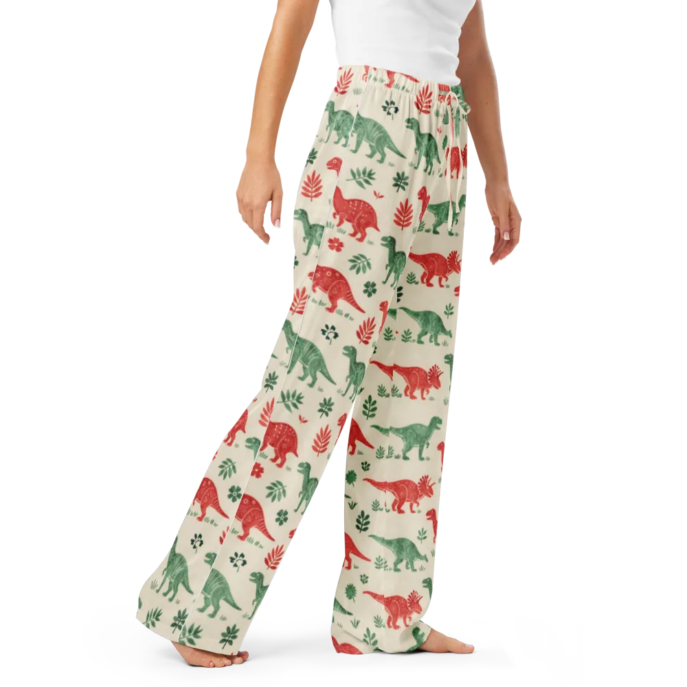 Fern And Fossil on Women's Pajama Pants — Right Front
