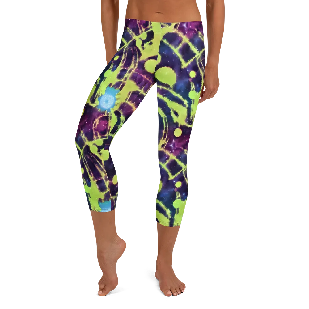 Douglas Dreams on Capri Leggings — Front
