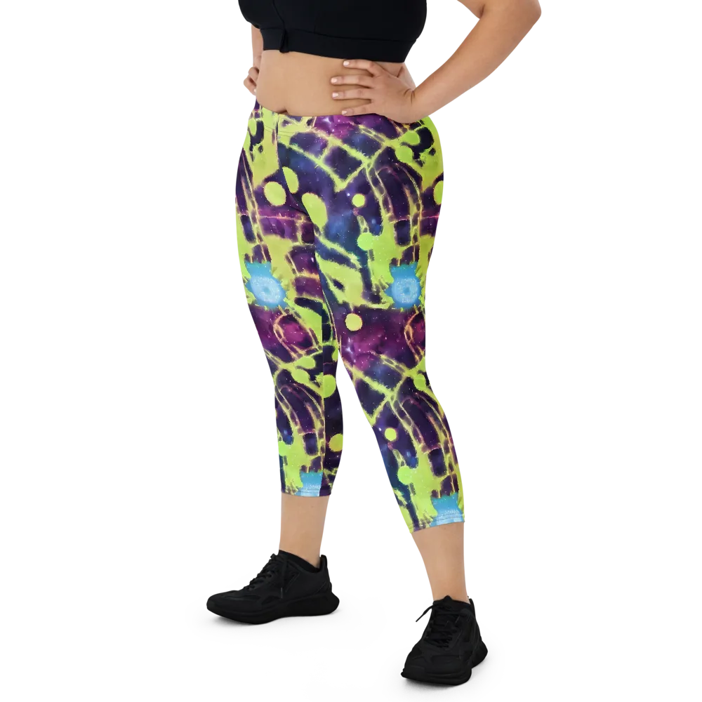 Douglas Dreams on Capri Leggings — Front