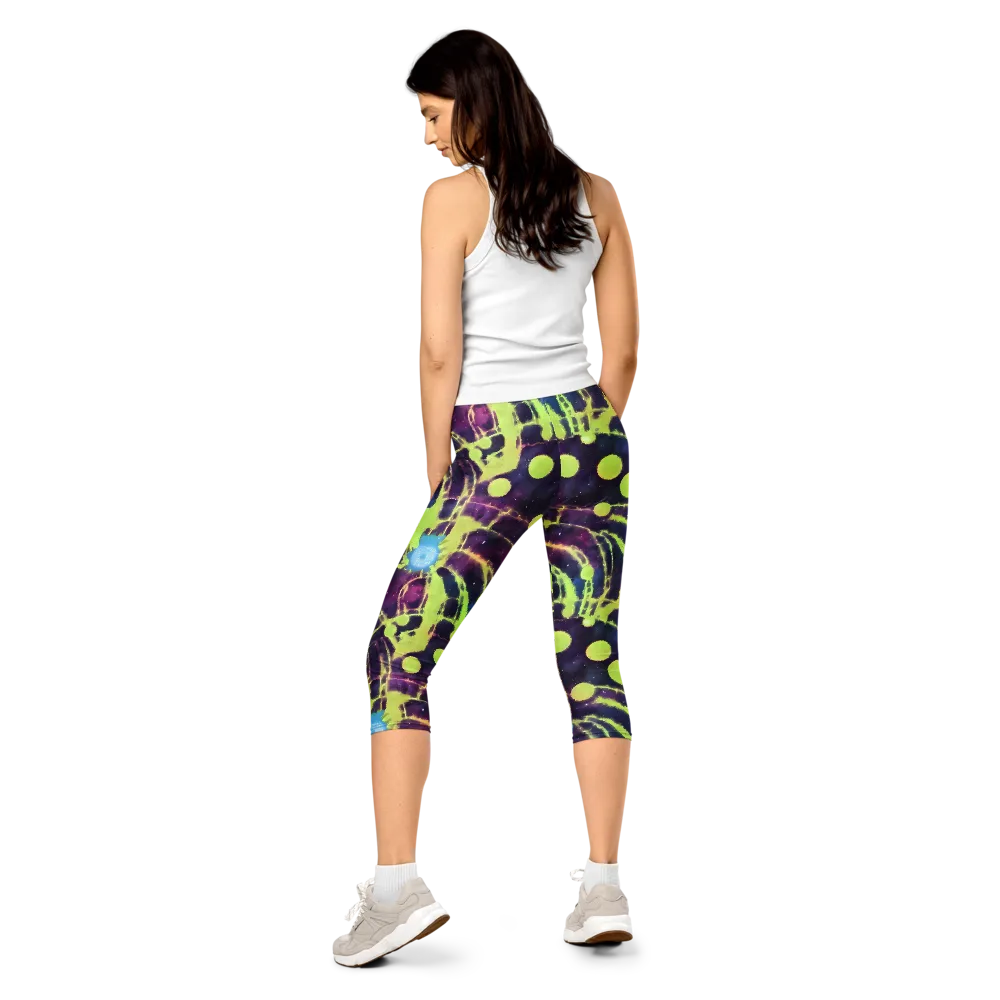 Douglas Dreams on Capri Leggings — Back