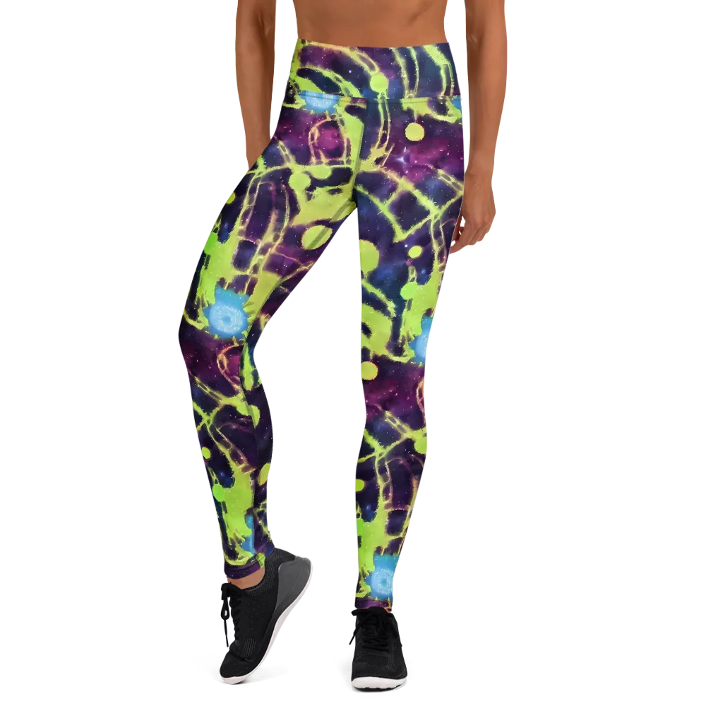 Douglas Dreams on Yoga Leggings — Front