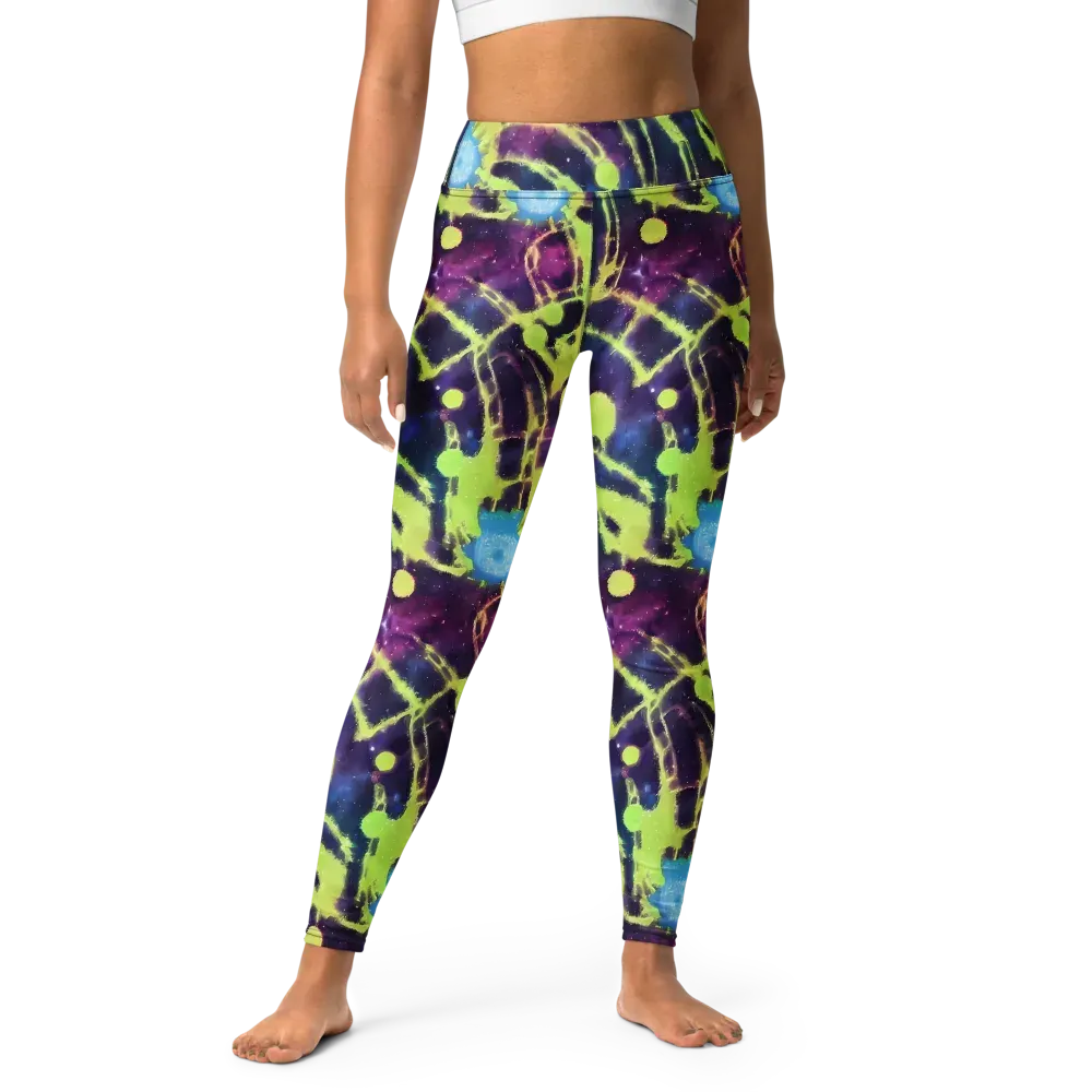 Douglas Dreams on Yoga Leggings — Front