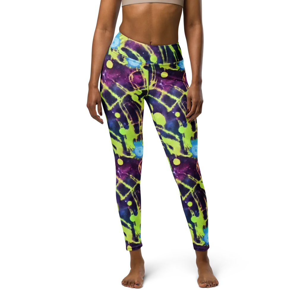 Douglas Dreams on Yoga Leggings — Front