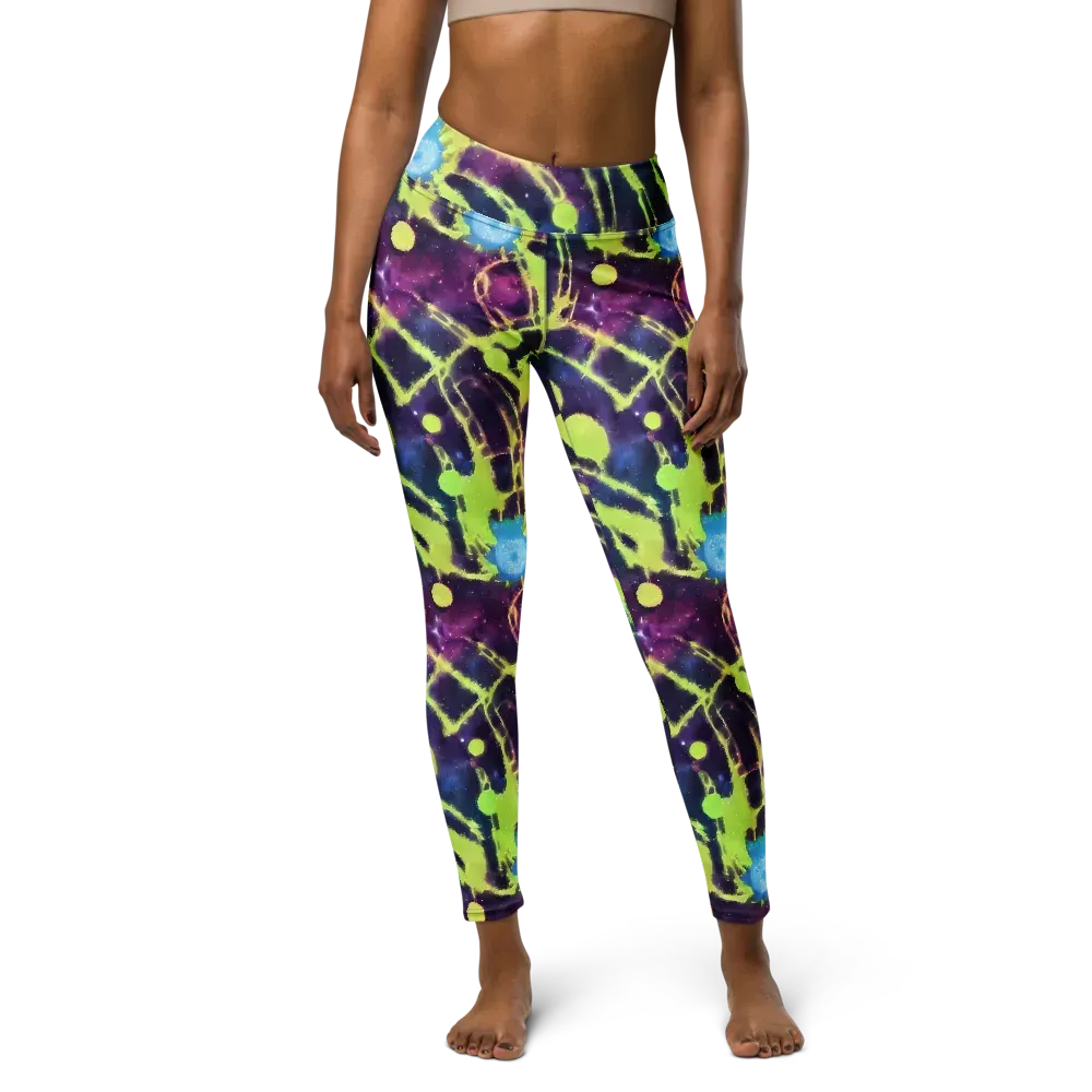 Douglas Dreams on Yoga Leggings — Front