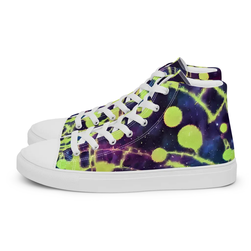 Douglas Dreams on Men's High Top Canvas Shoes — Left