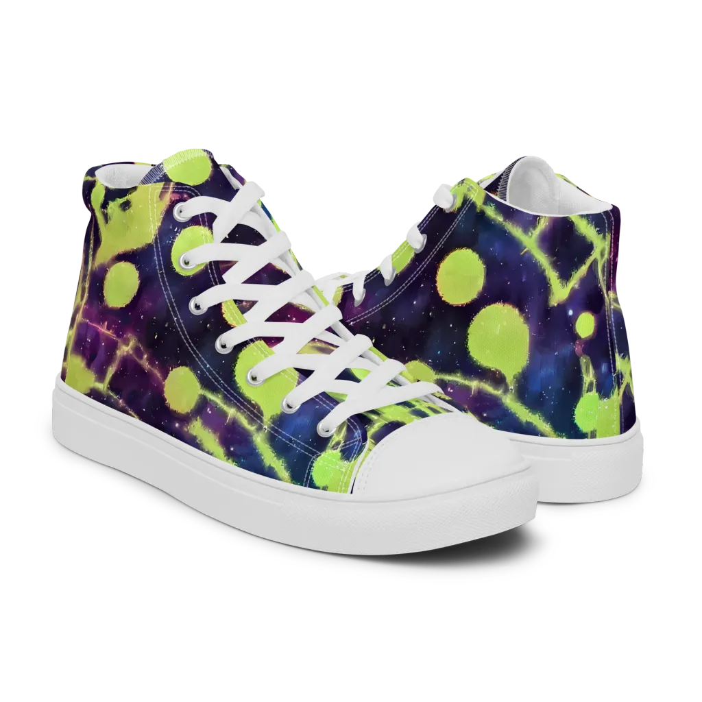Douglas Dreams on Men's High Top Canvas Shoes — Right